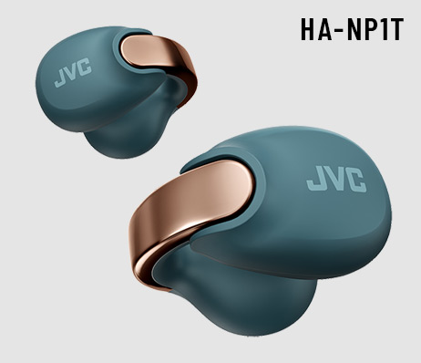 JVC HA-NP1T earcuff-style open-type earphones for a stylish look